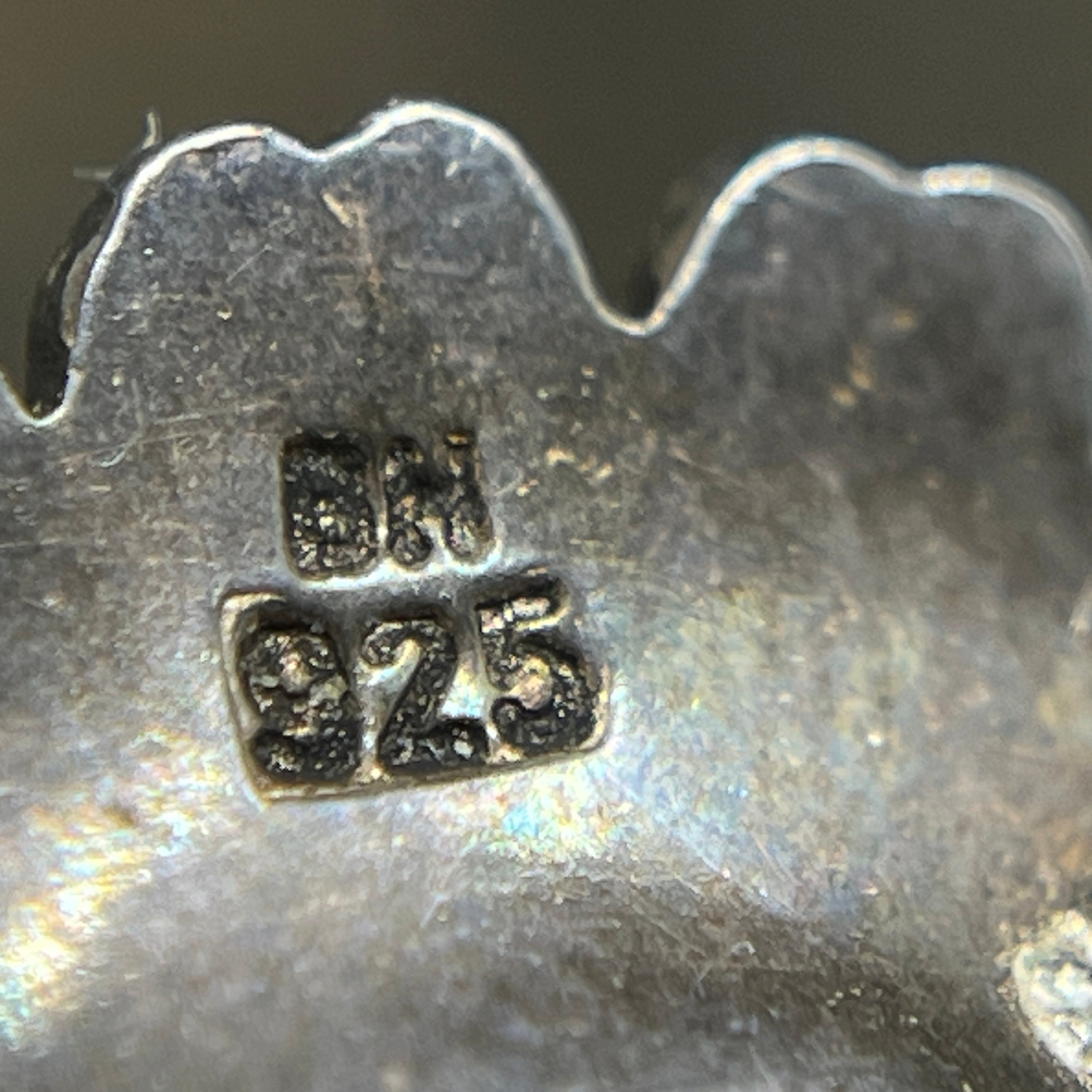 Blå Marguerit broche - Bernhard Hertz