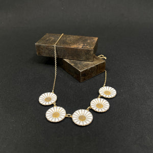Georg Jensen Marguerite halskæde - 5 margueritter