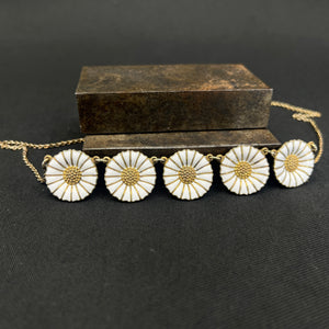Georg Jensen Marguerite halskæde - 5 margueritter