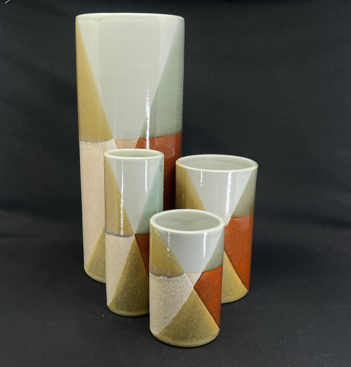 4 unique vases from L. Hjorth