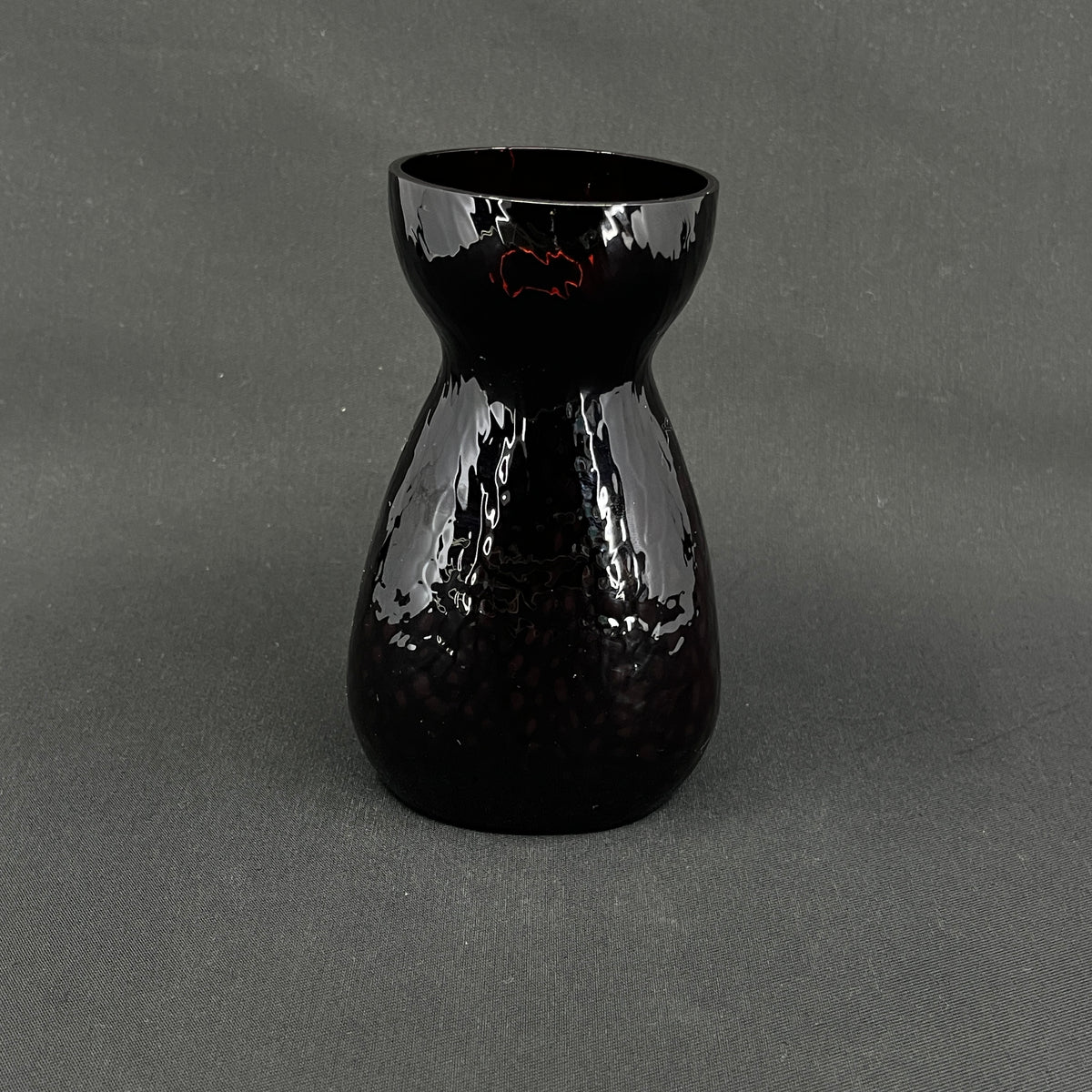 Colabrunt hyacintglas fra Fyens Glasværk