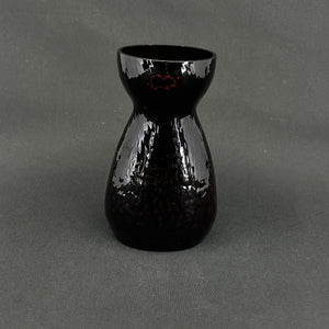 Colabrunt hyacintglas fra Fyens Glasværk
