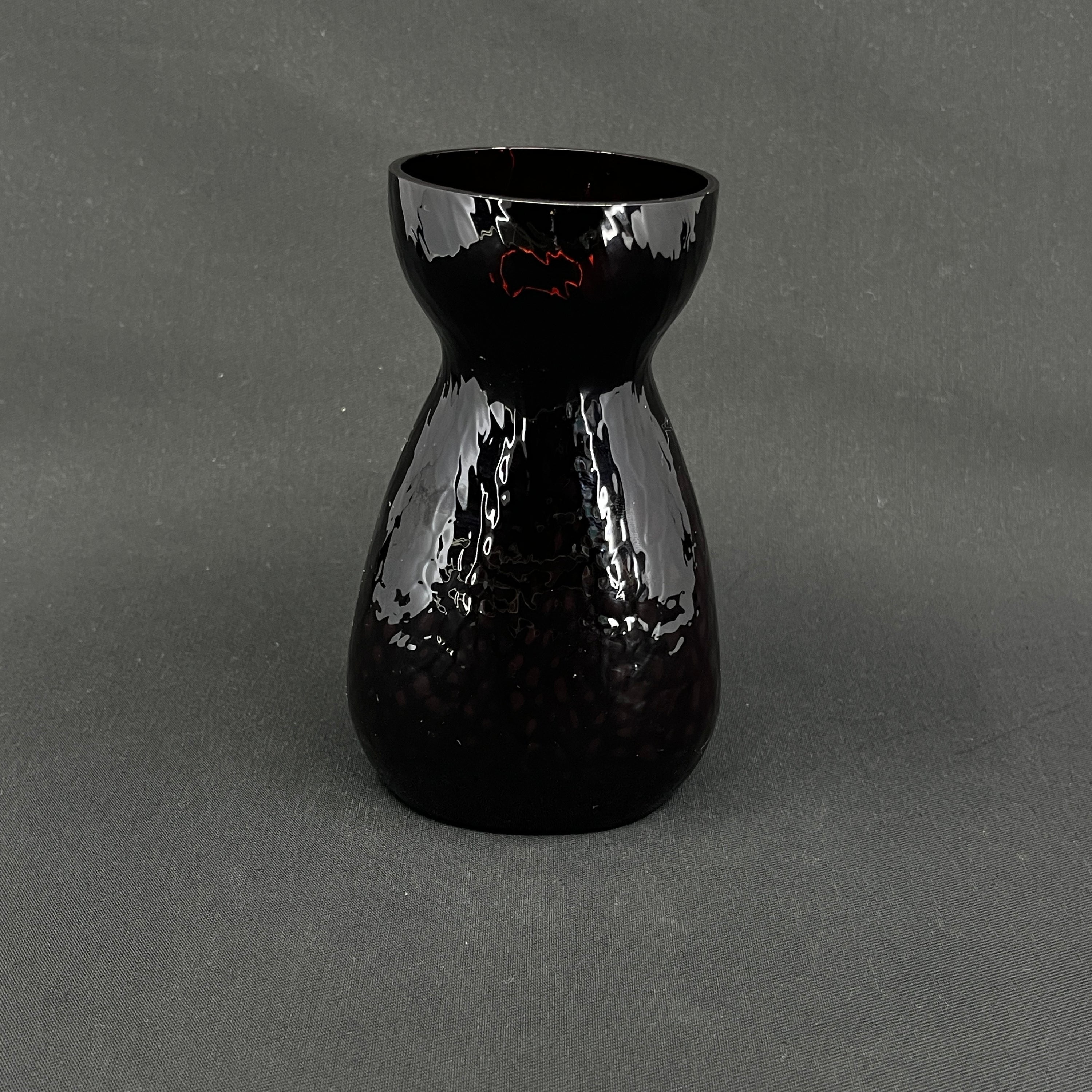 Colabrunt hyacintglas fra Fyens Glasværk