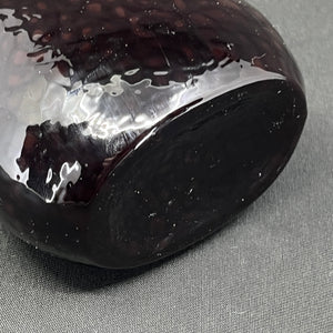 Colabrunt hyacintglas fra Fyens Glasværk