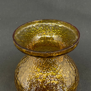 Amber colored hyacinth glass from Fyens Glasværk