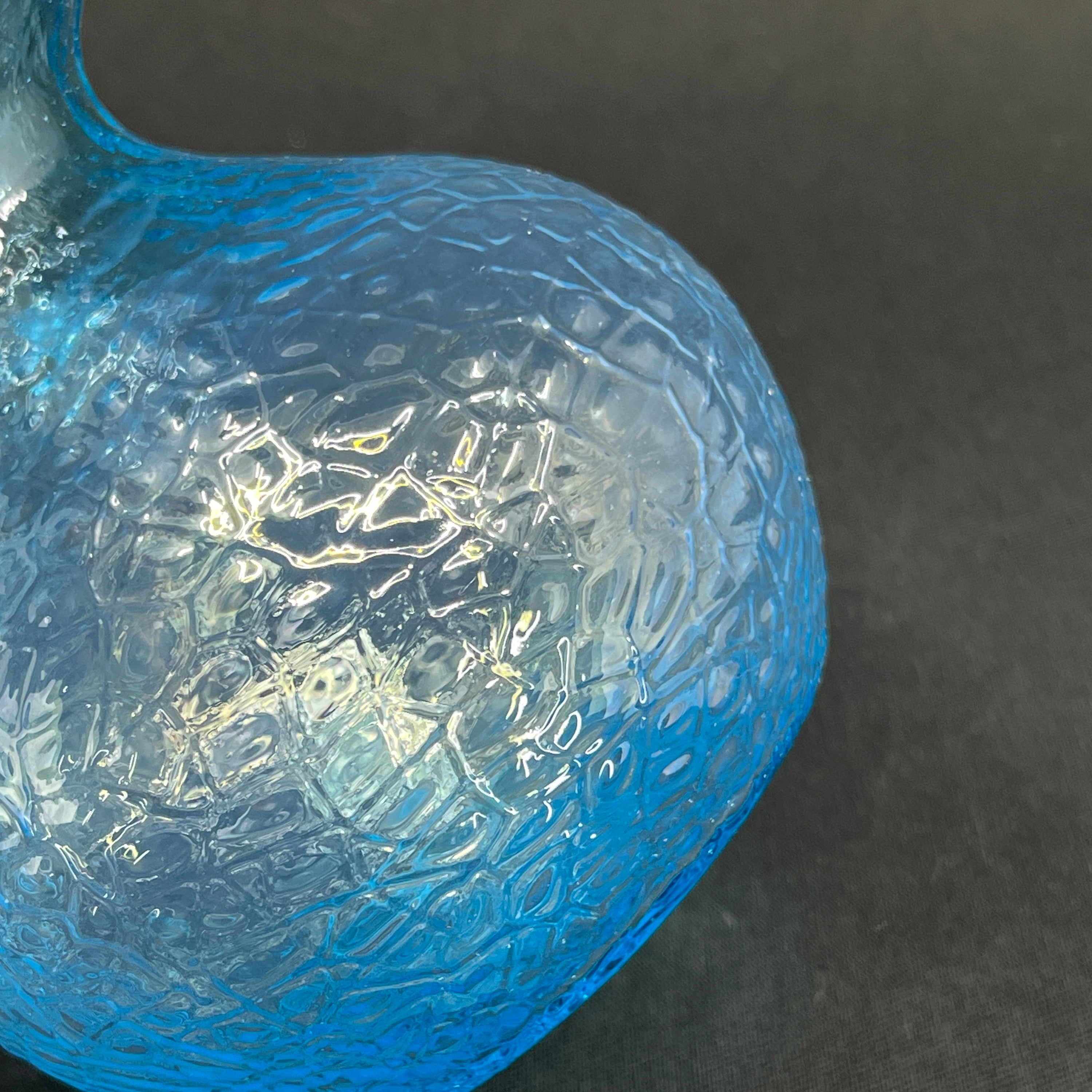 Light blue hyacinth glass from Fyens Glasværk