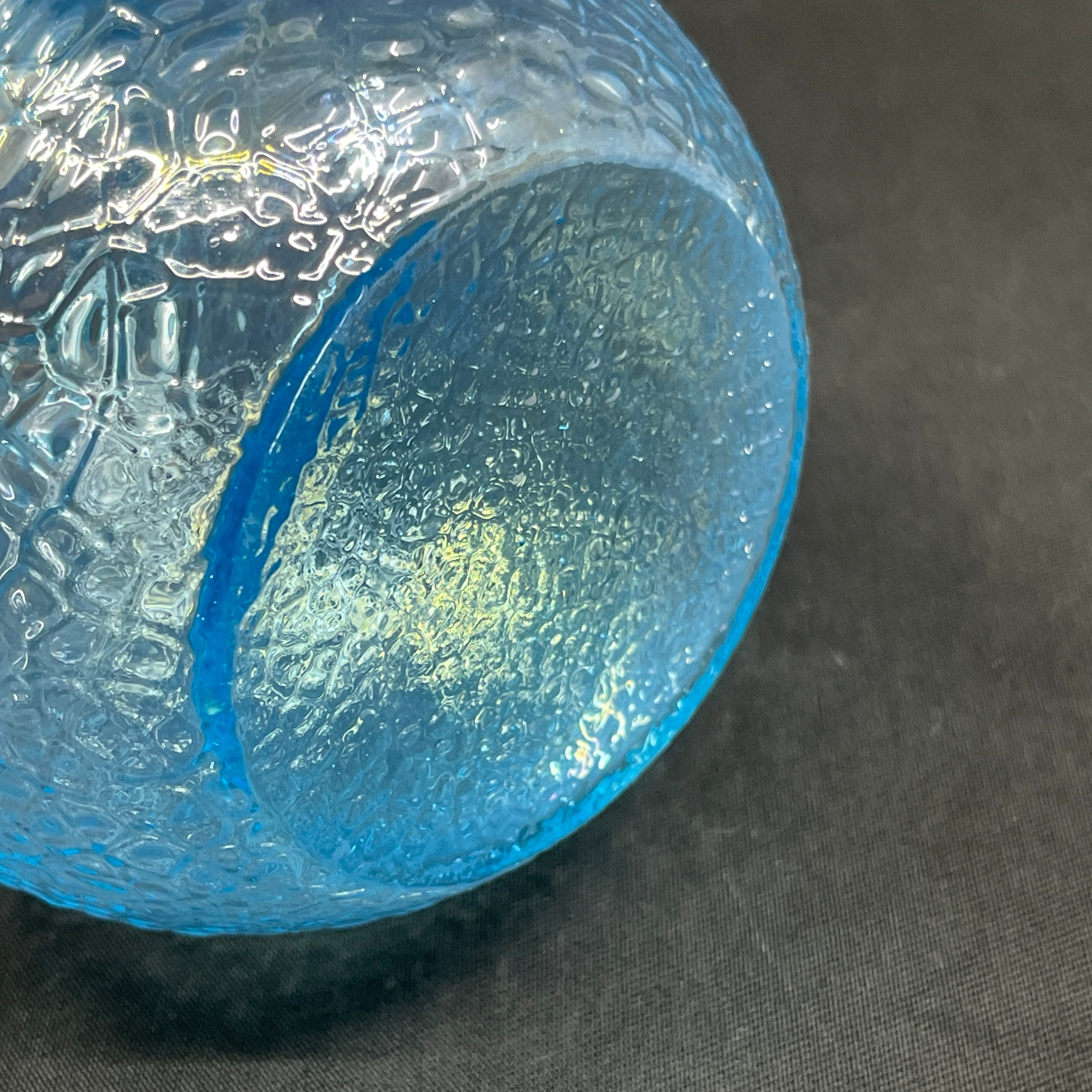 Light blue hyacinth glass from Fyens Glasværk