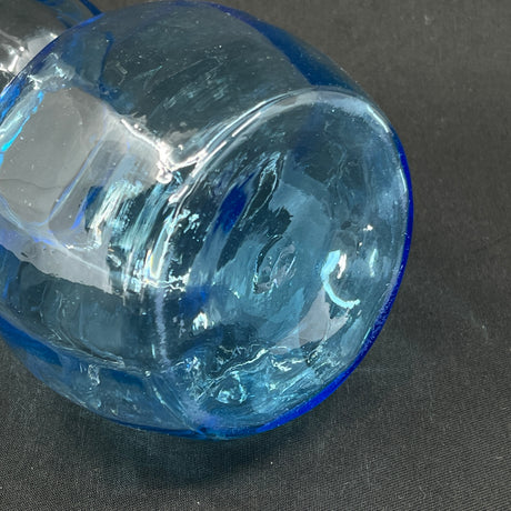 Blue hyacinth glass from Holmegaard Glassworks from the 1800s