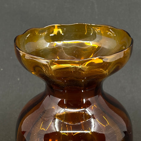 Karamel farvet hyacintglas fra Holmegaard Glasværk