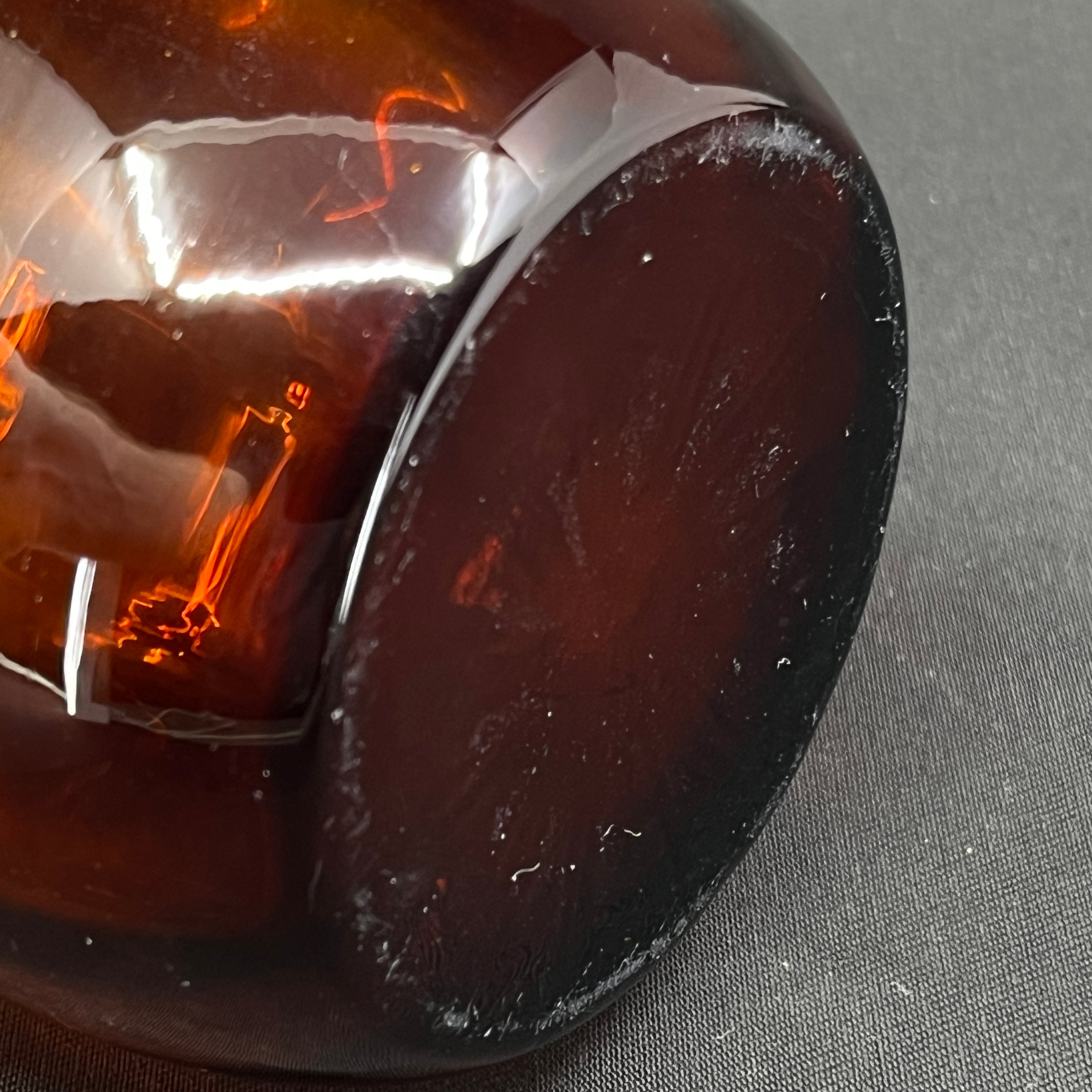 Karamel farvet hyacintglas fra Holmegaard Glasværk