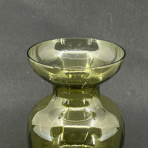 Oliven hyacintglas fra Holmegaard Glasværk