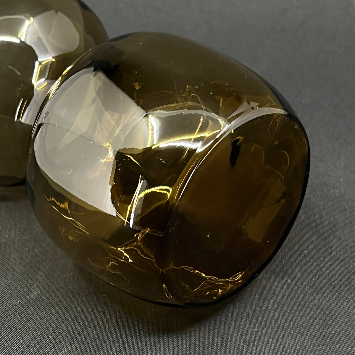 Havanna brown hyacinth glass from Holmegaard Glasswork