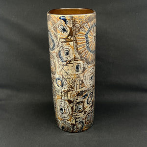 Rare LARGE oval Baca vase, 31 cm.