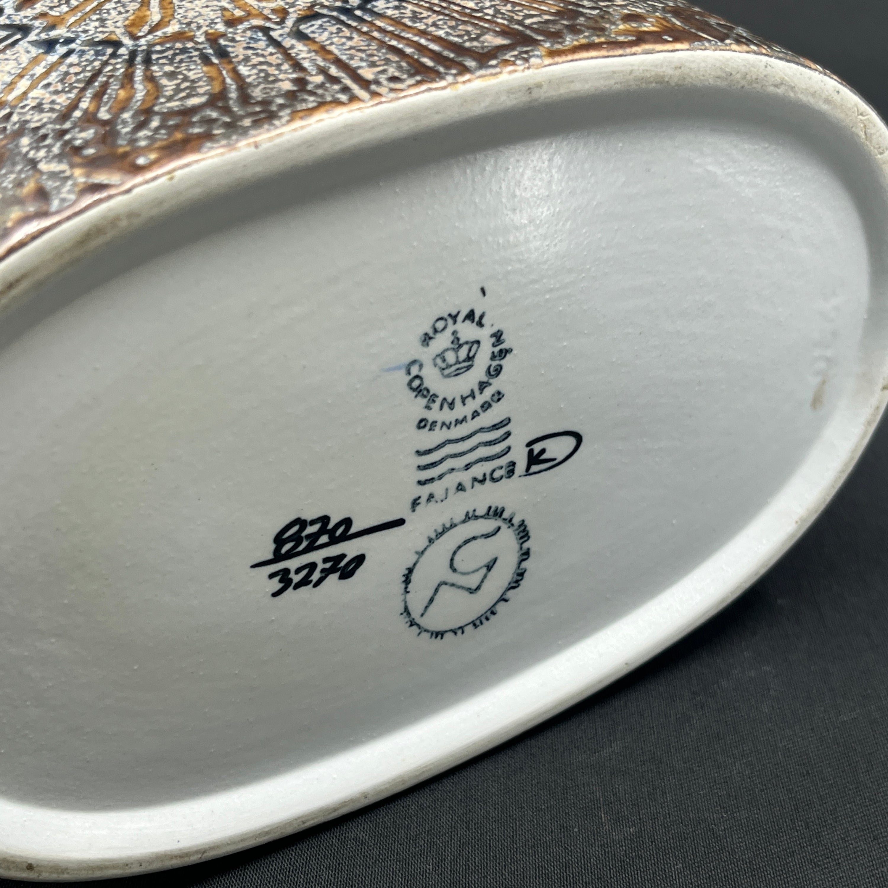 Sjælden STOR oval Baca vase, 31 cm.