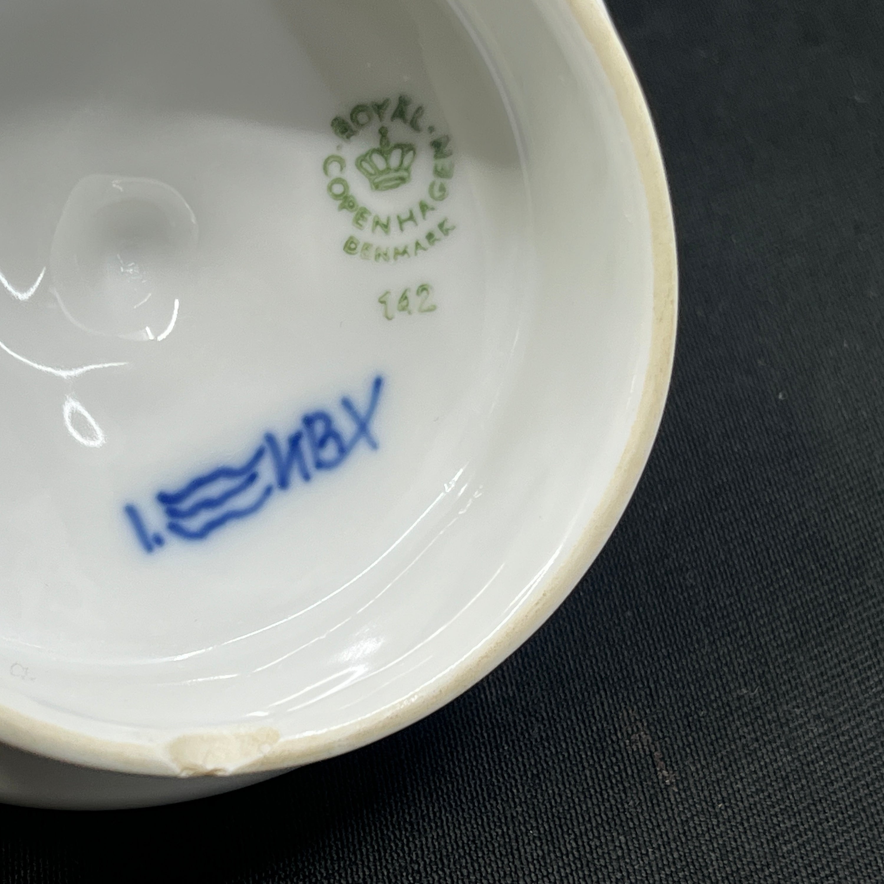 Musselmalet Halvblonde tekande