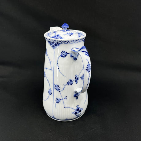 Blue Fluted Blue Fluted Half Lace chocolate jug, 1/510