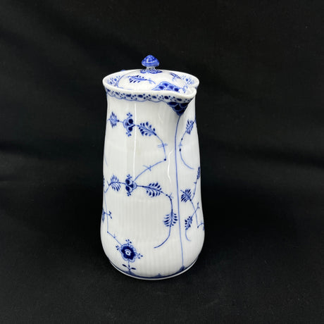Blue Fluted Blue Fluted Half Lace chocolate jug, 1/510