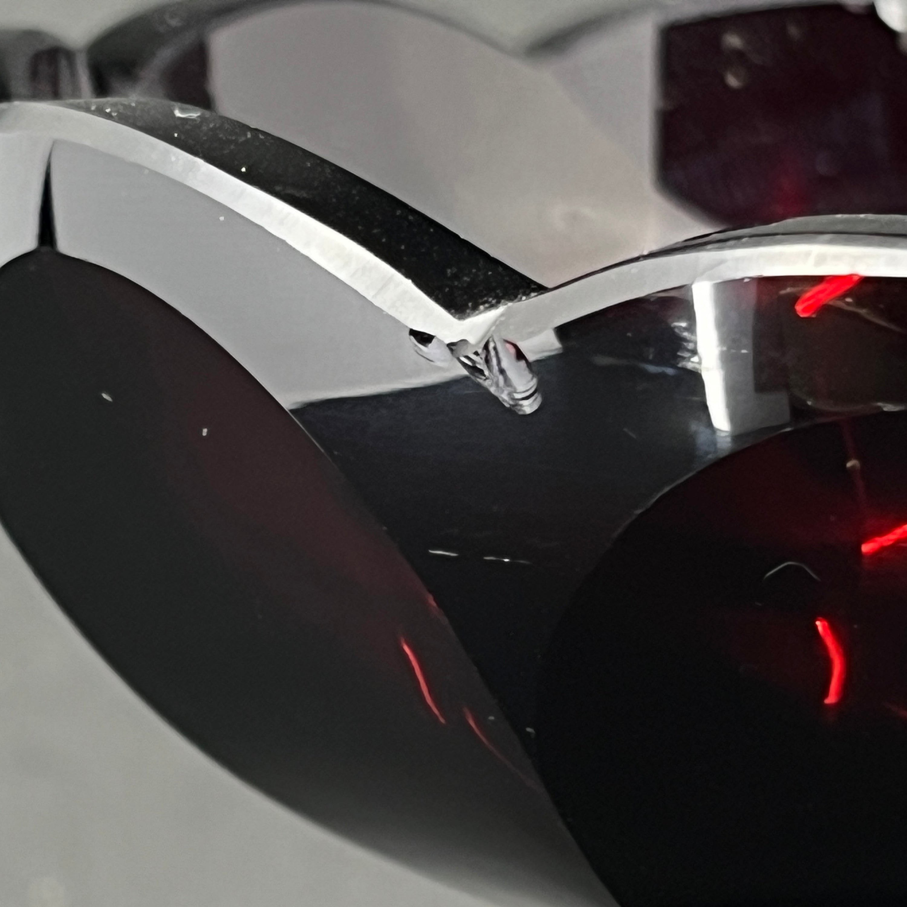 Rubinrød art deco opsats