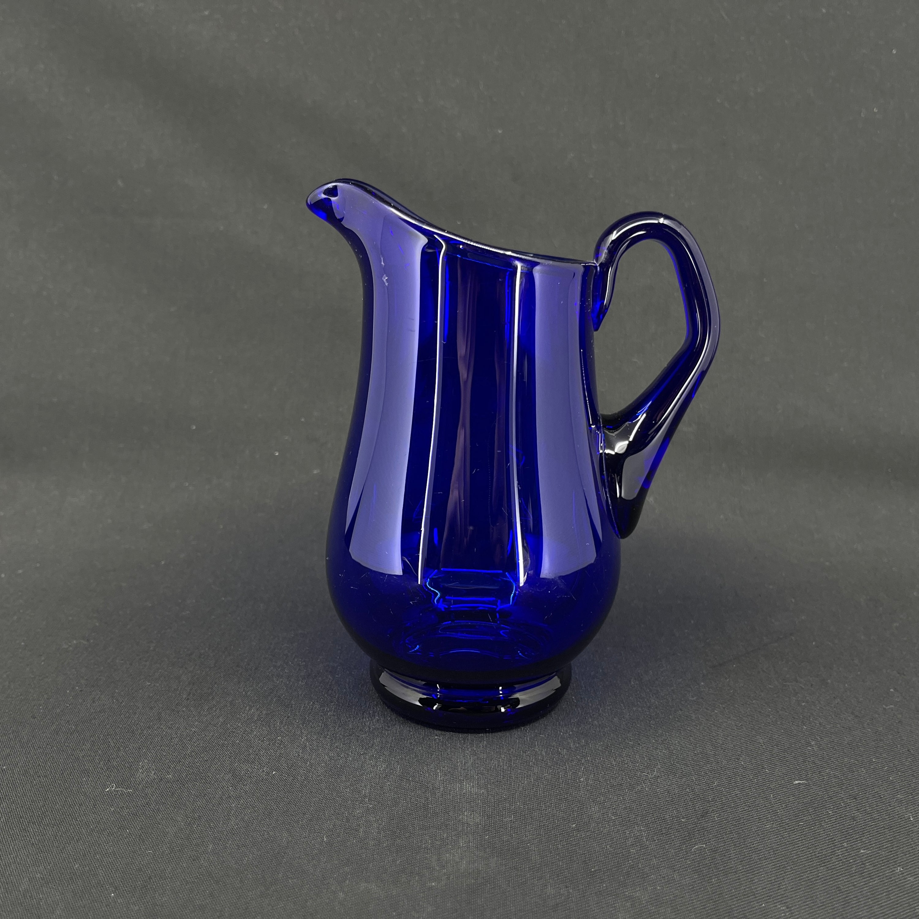 Holmegaard blå glaskande, 16 cm.