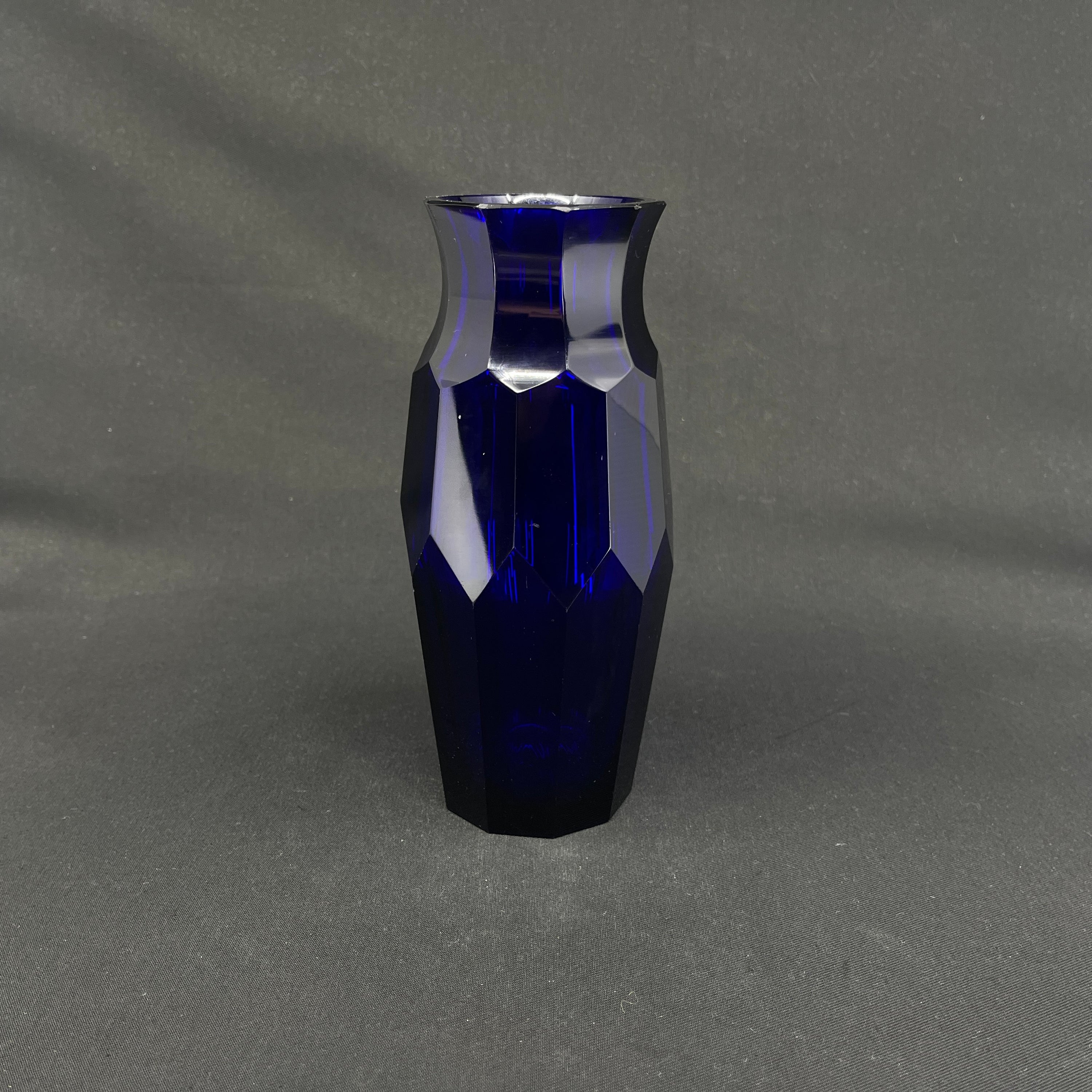 Kobolt blå art deco vase