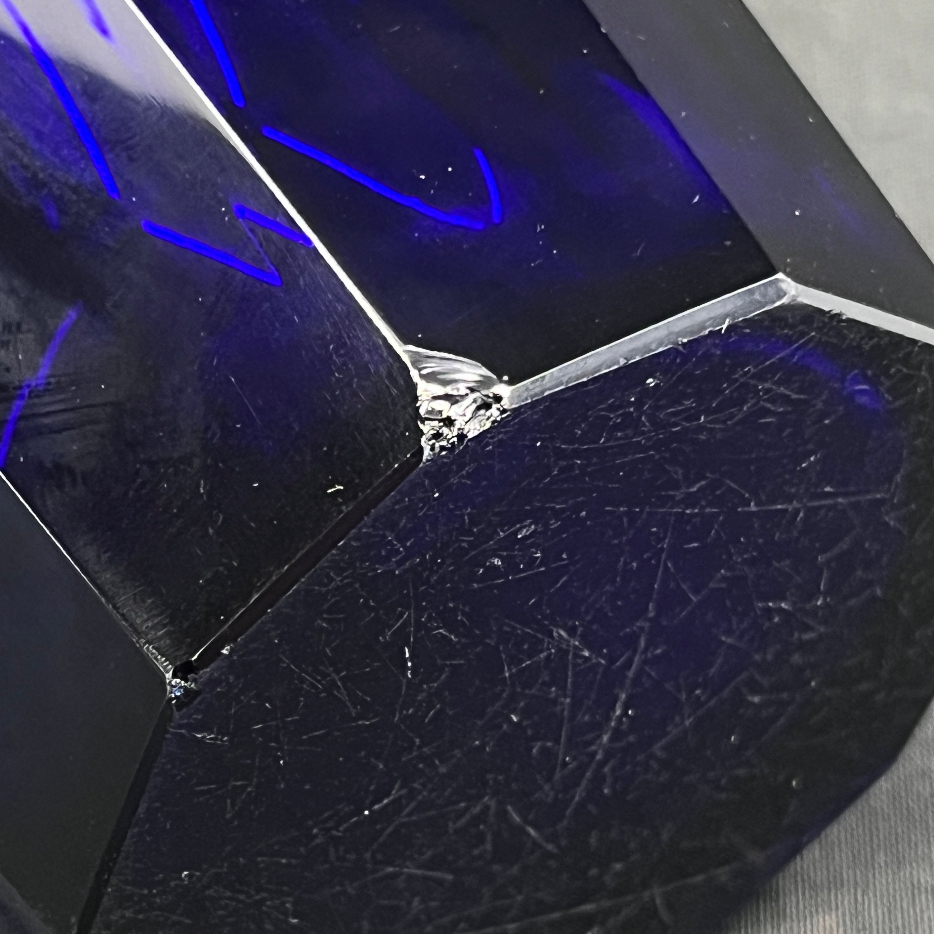 Kobolt blå art deco vase