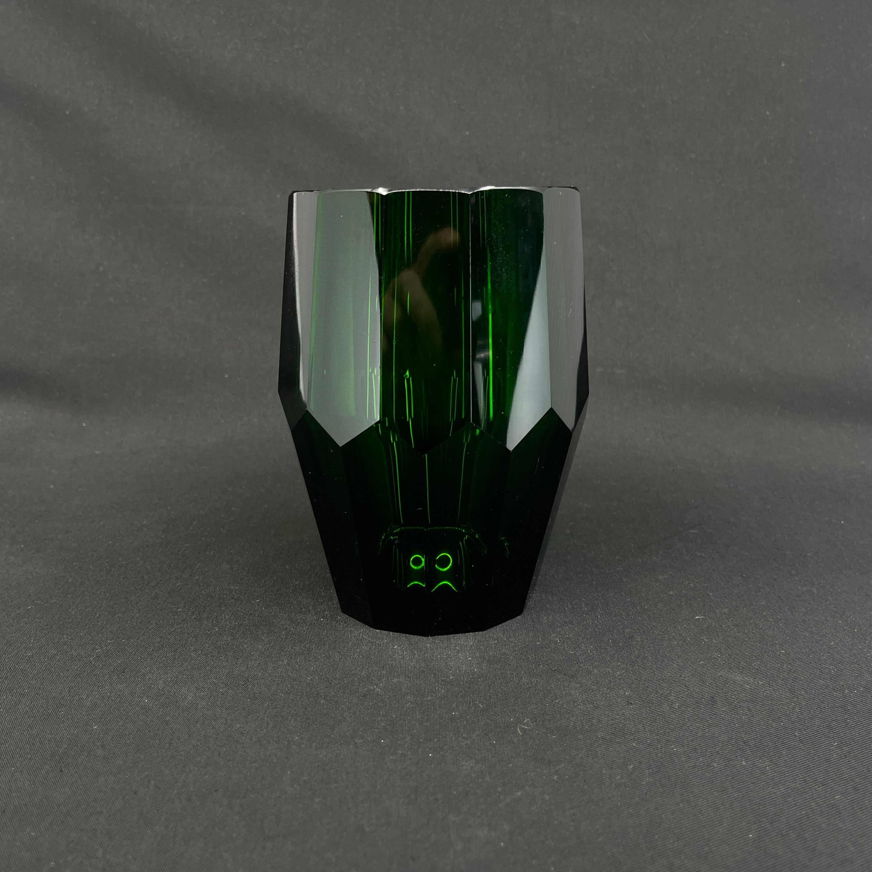 Flot stor grøn art deco vase