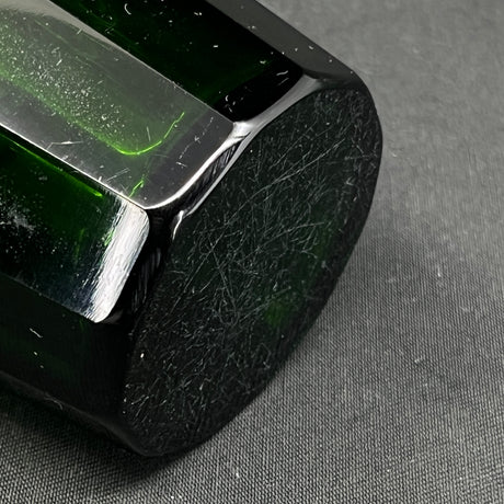 Emerald green art deco vase