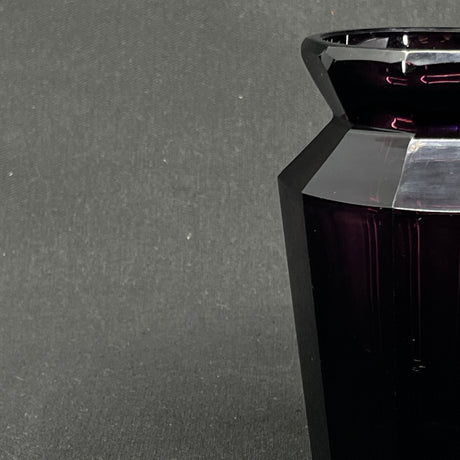 Manganese art deco vase