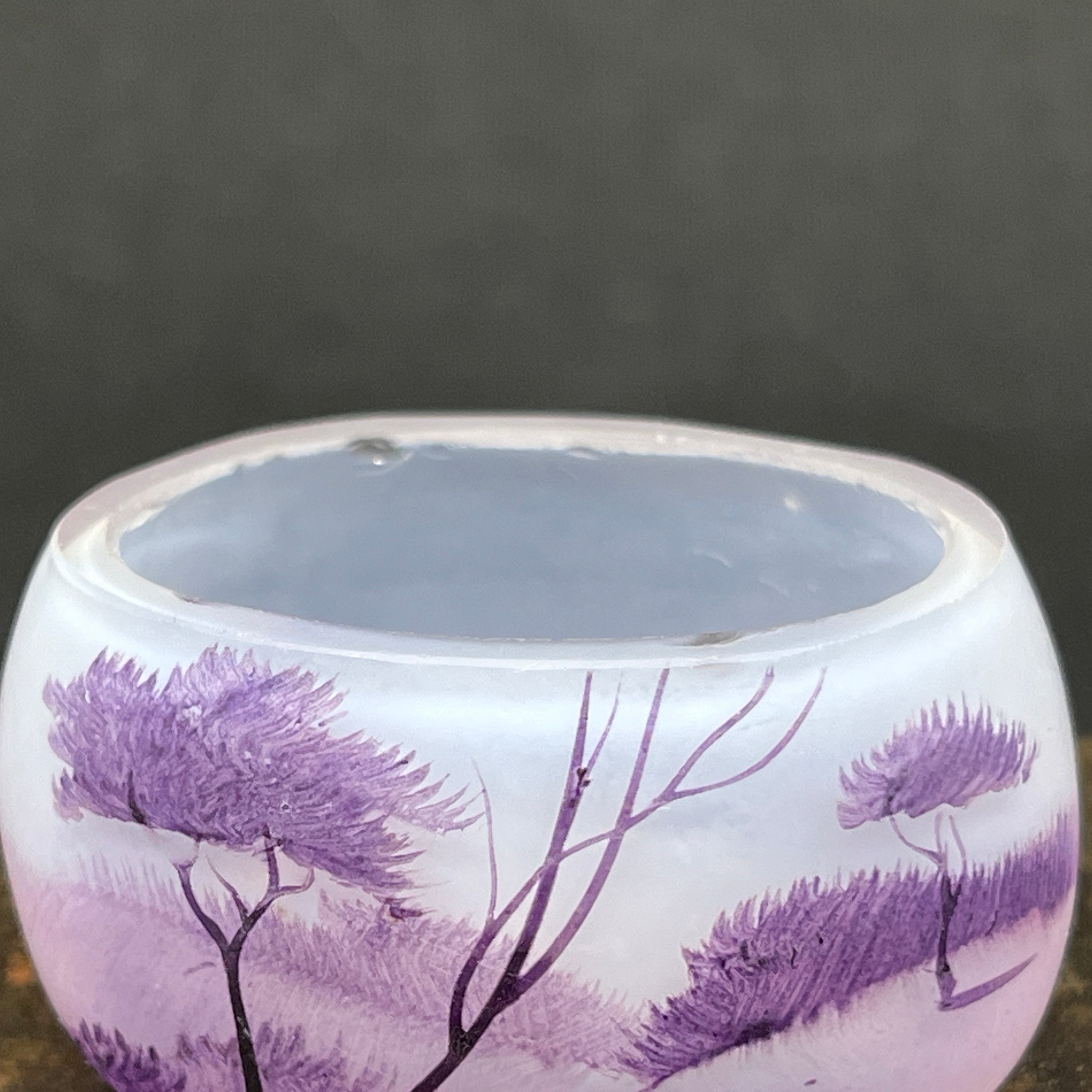 Lille emaljemalet miniature skål