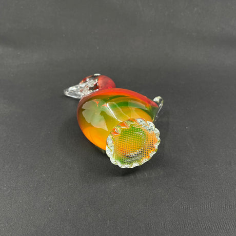 Murano duck in glass