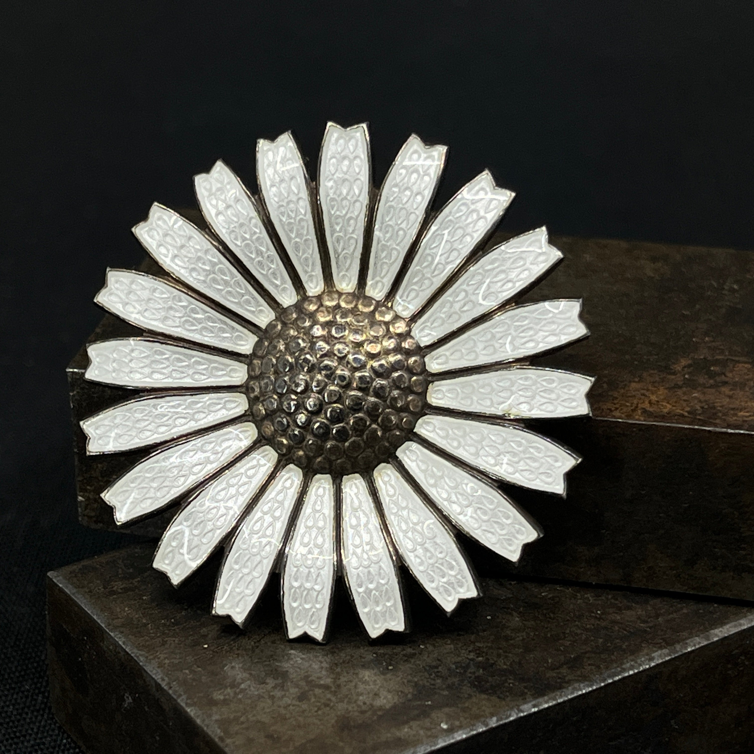 Georg Jensen Anton Michelsen Daisy Brooch Anton Michelsen Vintage