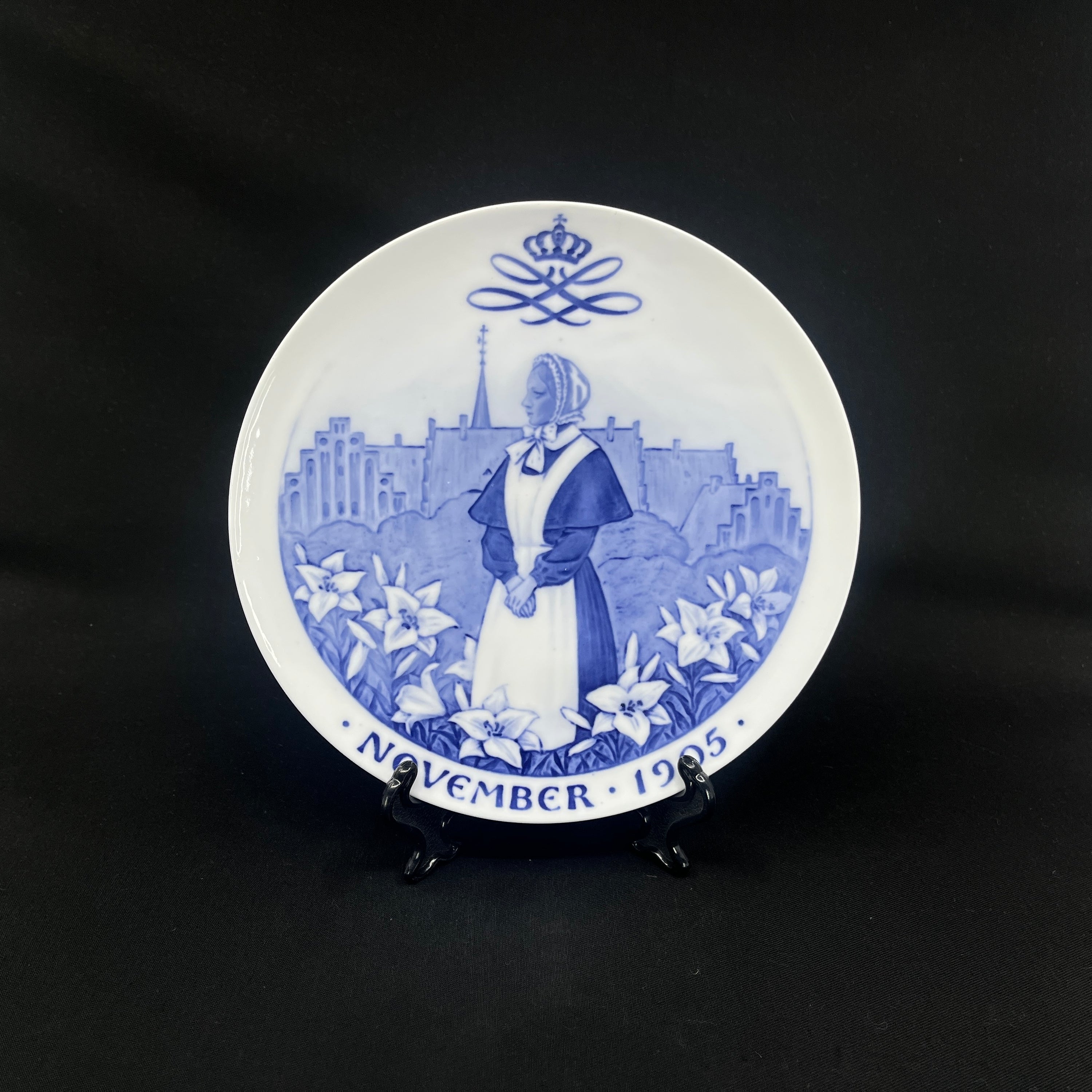 Mindeplatte fra Royal Copenhagen 1905 - Diakonissestiftelsen 40 år