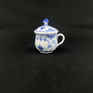Blue Fluted Half Lace dessert cup, 1/743