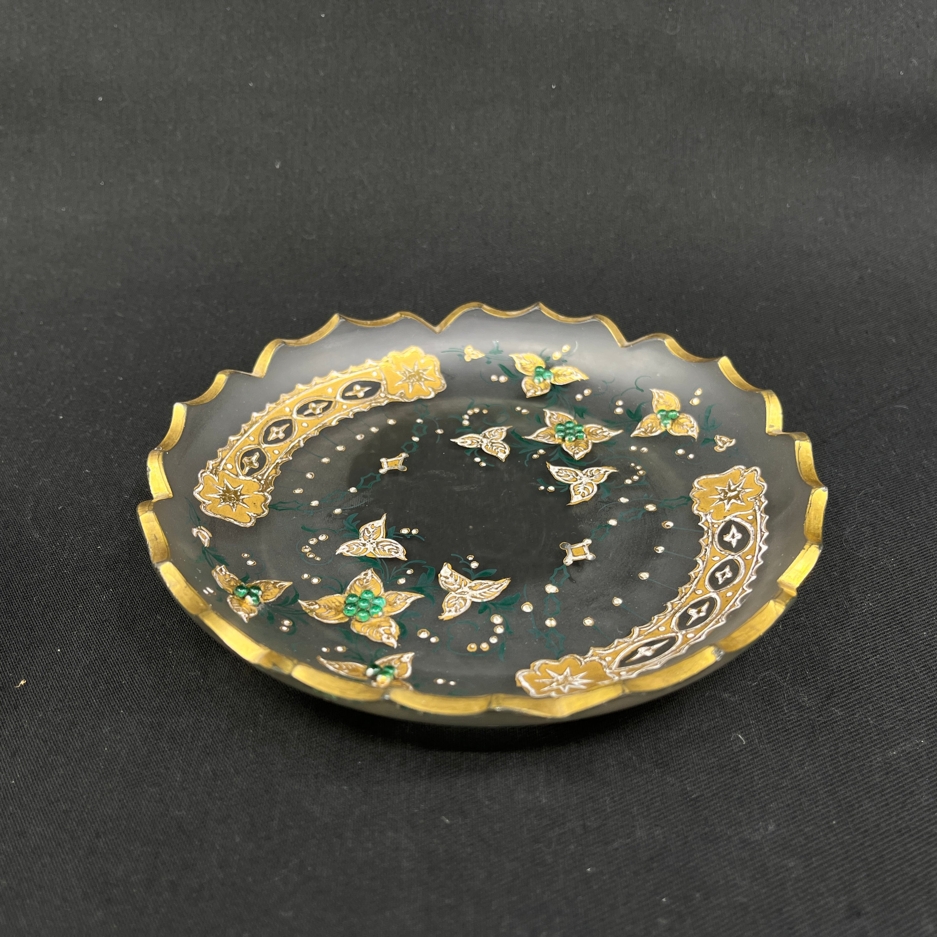 Flot låg-krus fra 1800 tallets i glas