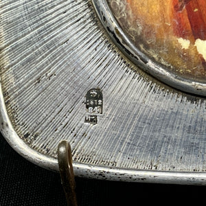 Russian icon in silver from 1872
