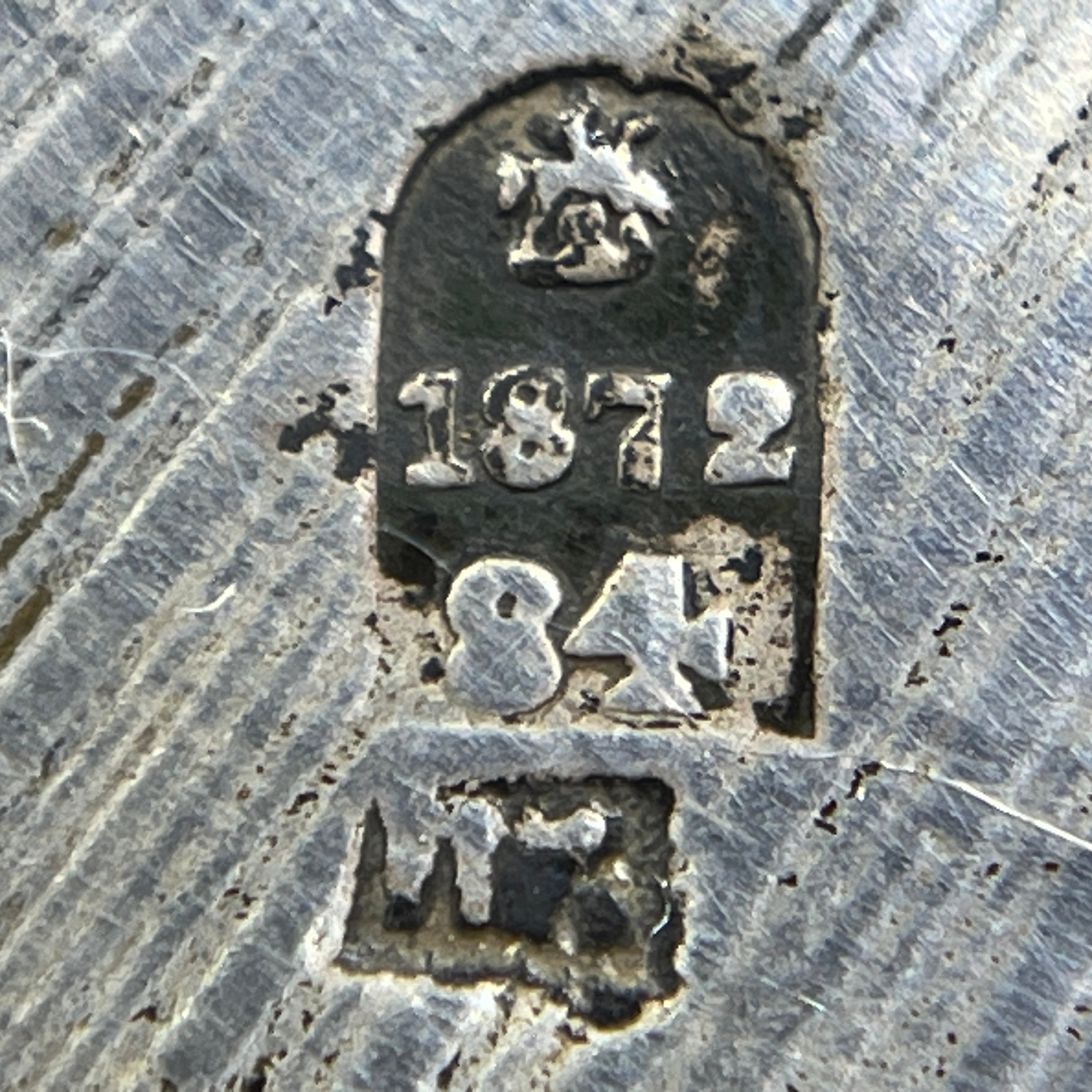 Russisk ikon i sølv fra 1872