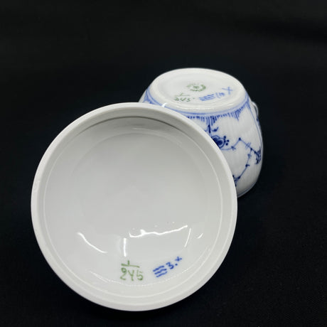 Musselmalet Riflet sukkerskål 1898-1923, 1/245