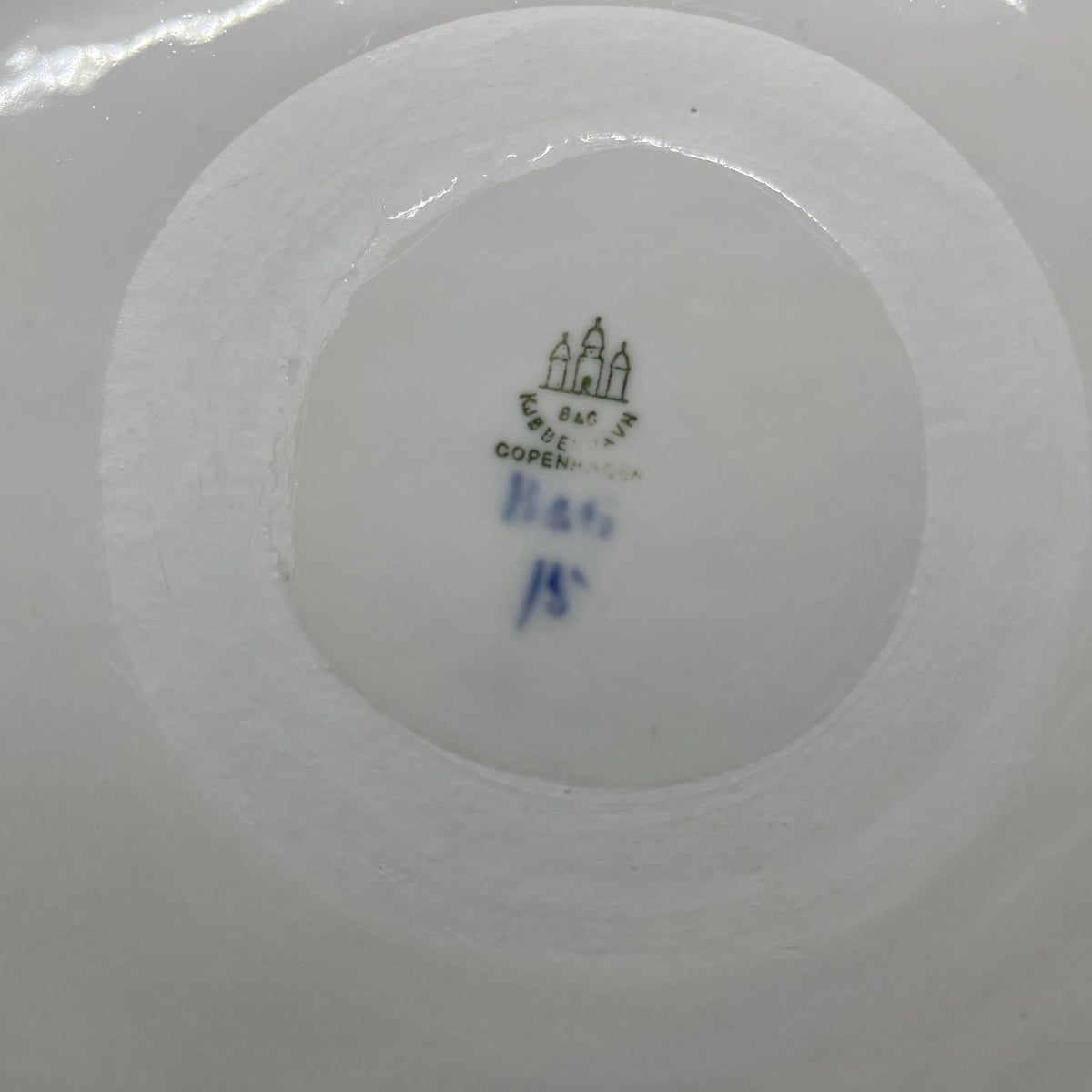 Blue painted tureen with saucer from Bing & Grondahl