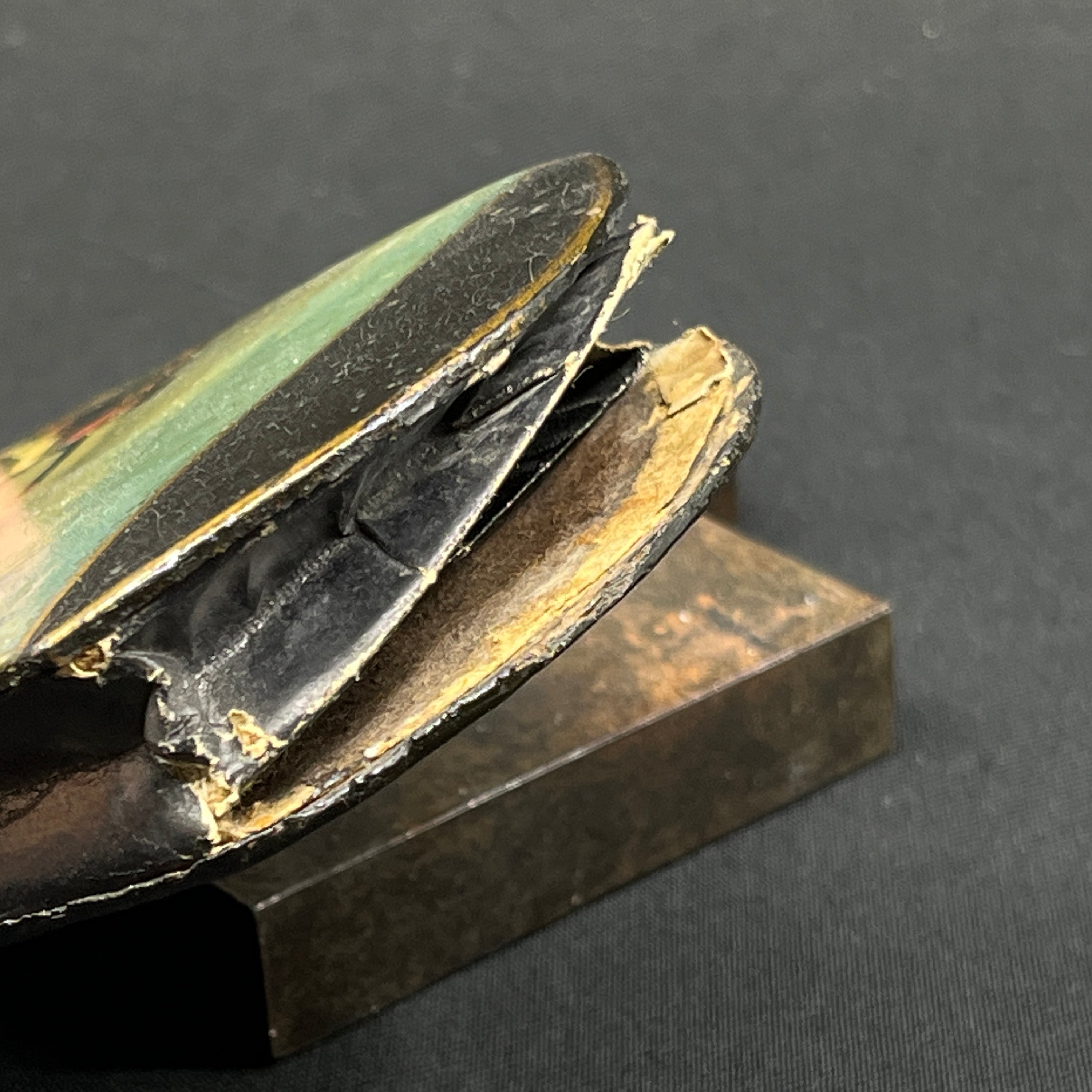 Etui i papmache fra 1800 tallet - Battle of Buena Vista