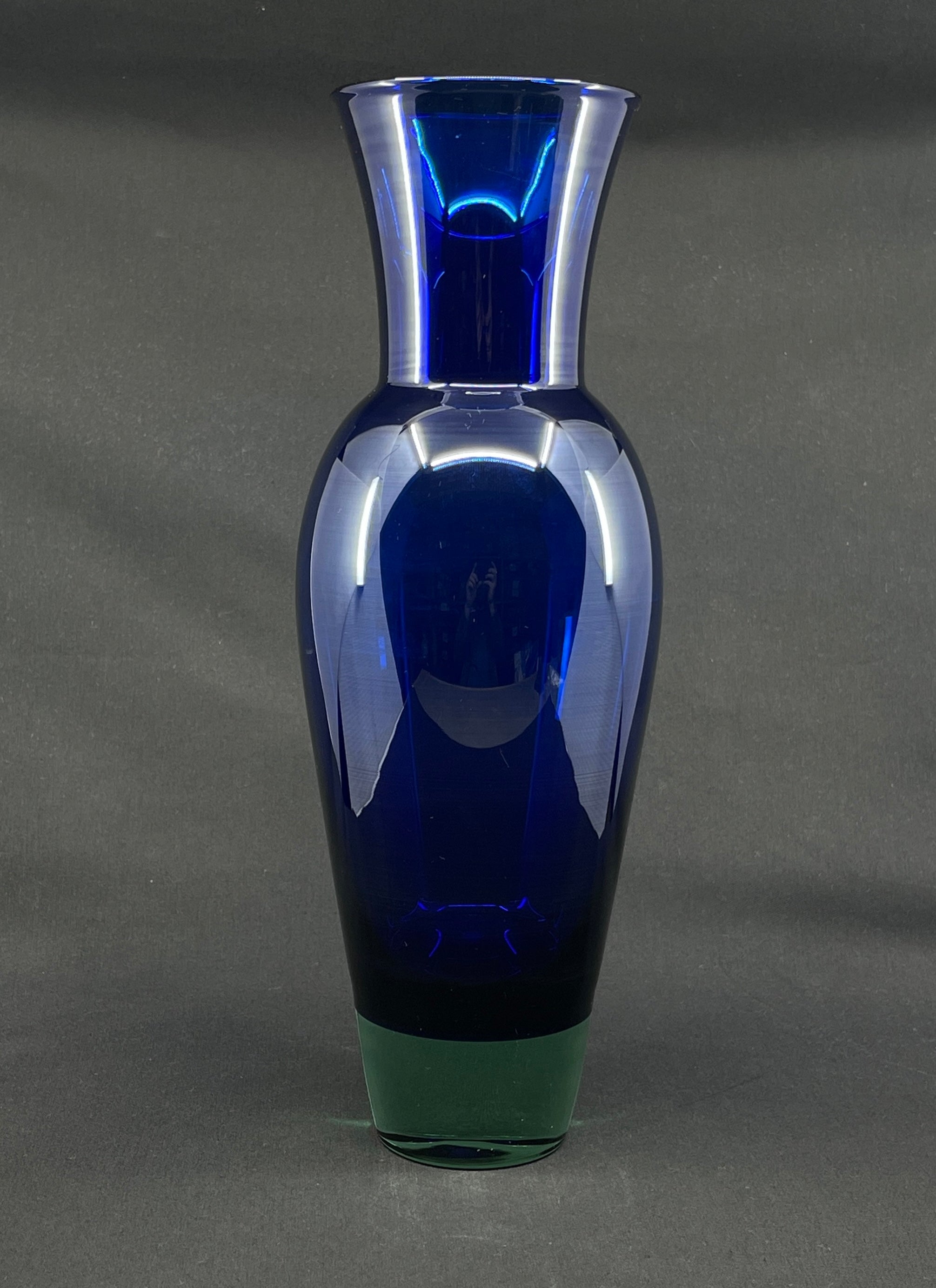 Harlekin vase fra Holmegaard, 37 cm.