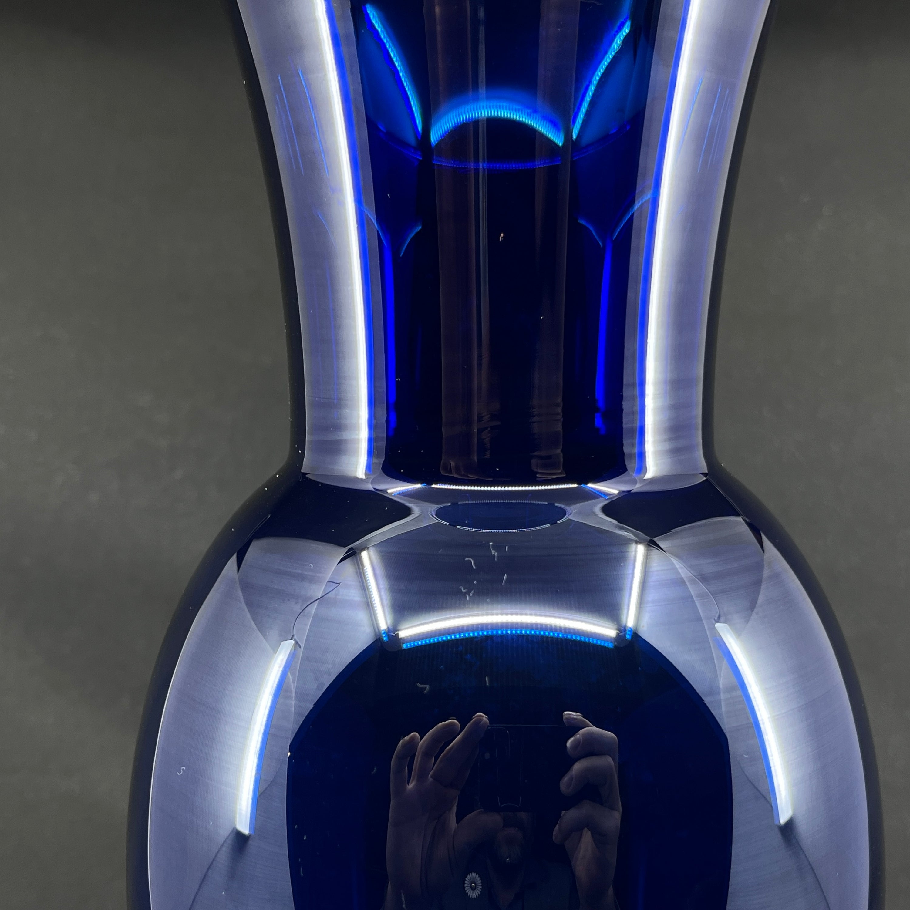 Harlekin vase fra Holmegaard, 37 cm.