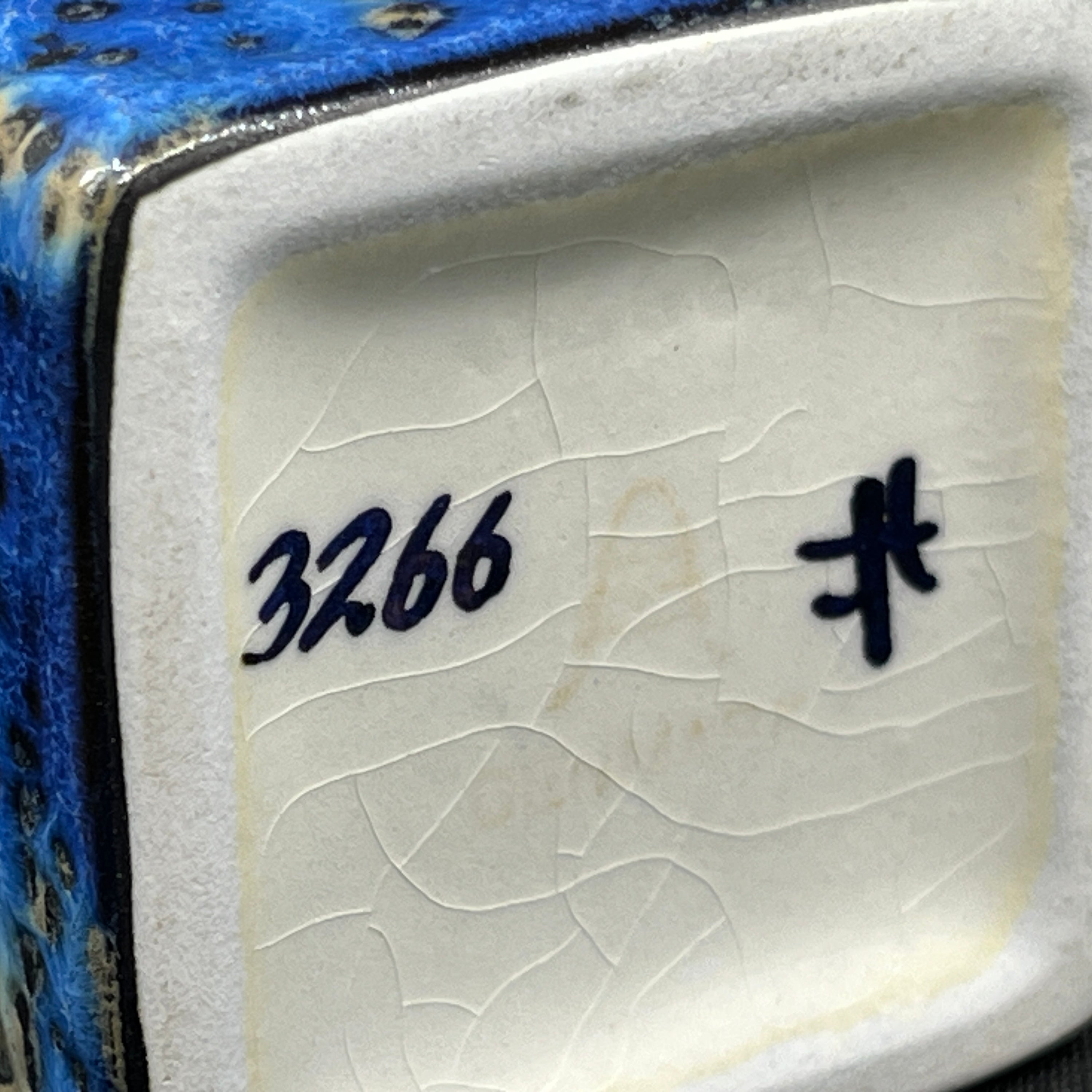 Lille baca lågkrukke - blå