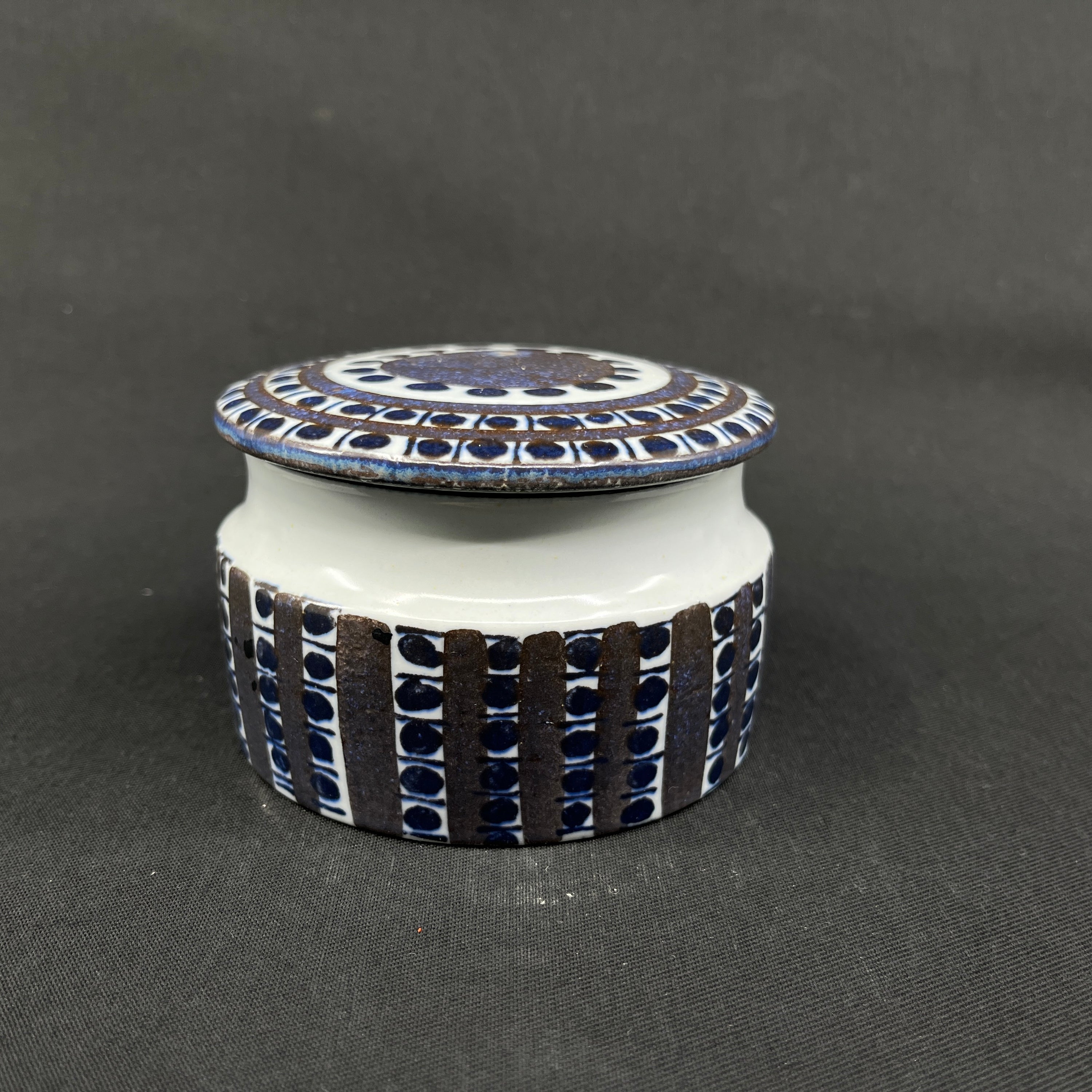 Round Tenera lidded jar from Royal Copenhagen