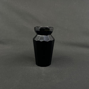 Ruby red art deco vase, 14 cm.