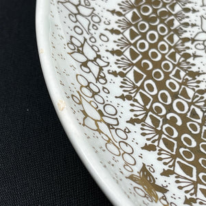 Stor Wiinblad platte - Vinter i guld