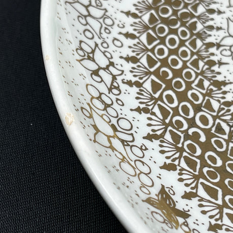 Stor Wiinblad platte - Vinter i guld