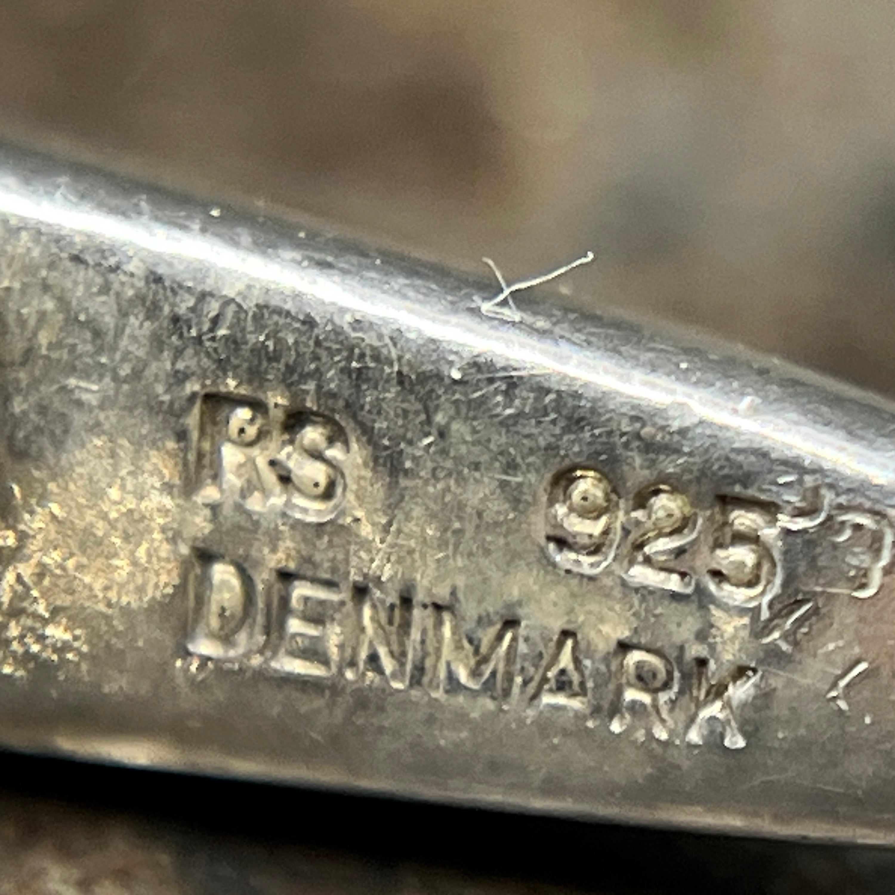 Ankerkæde i sterlingsølv, 22 cm.