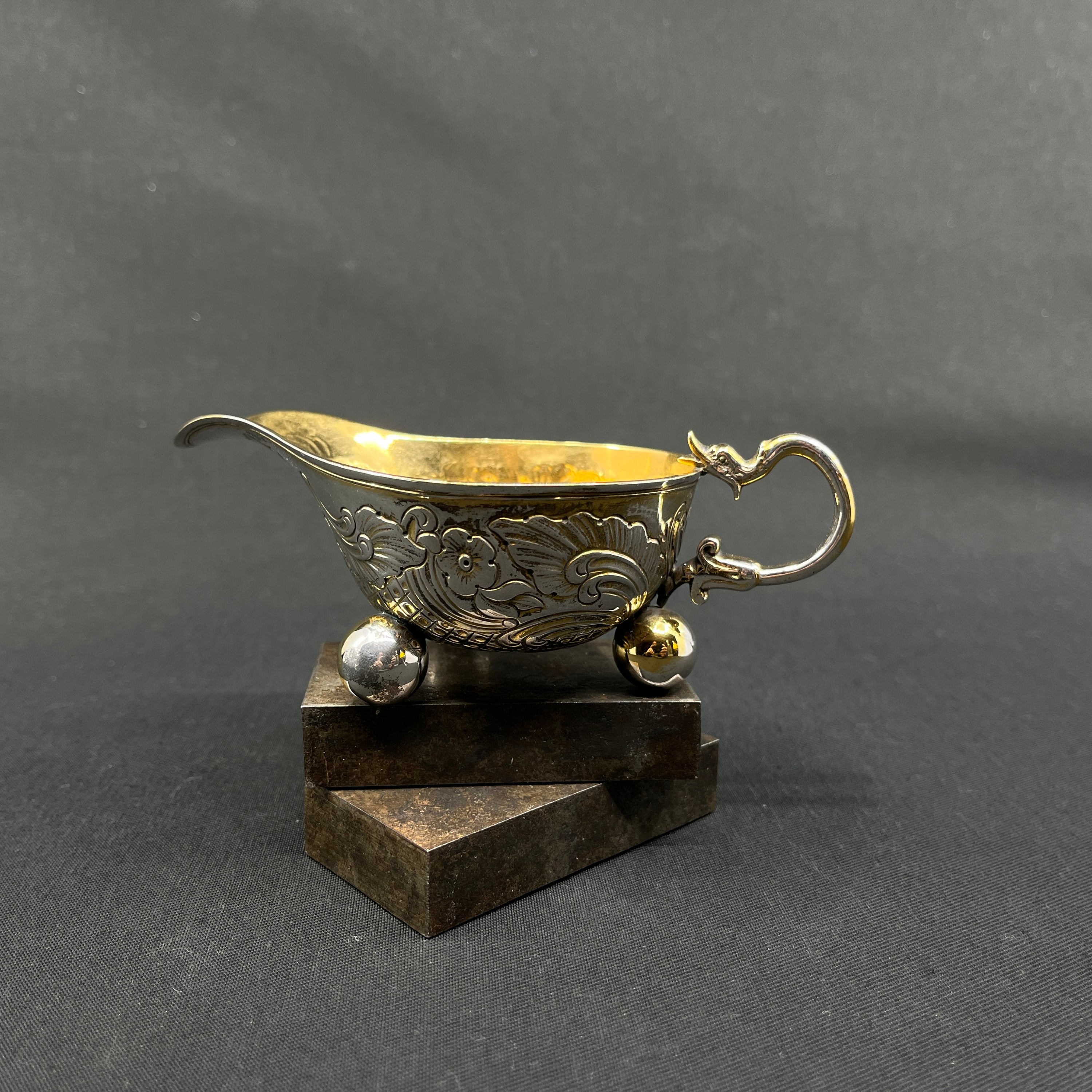 19th century silver creamer