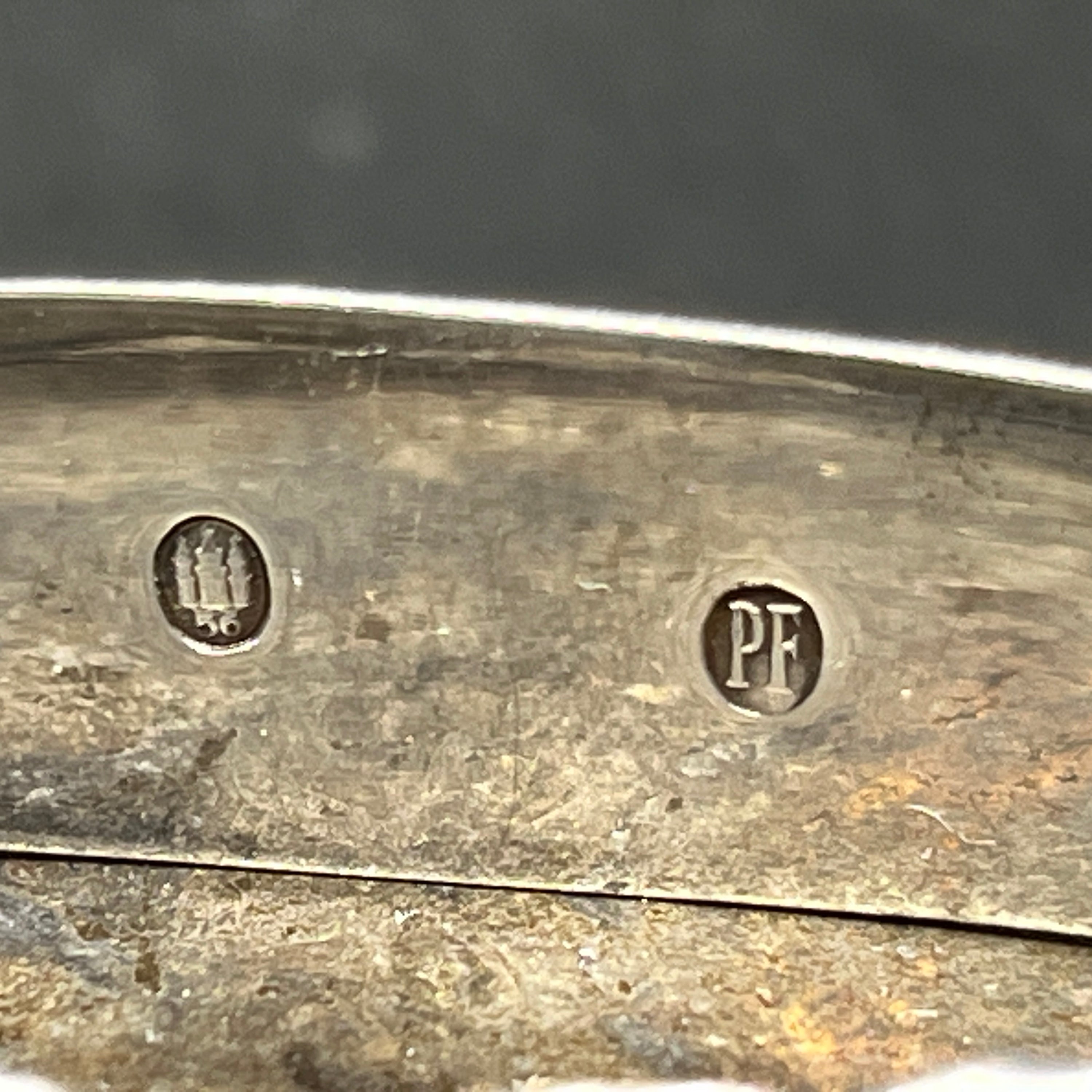 Silver napkin ring from 1956