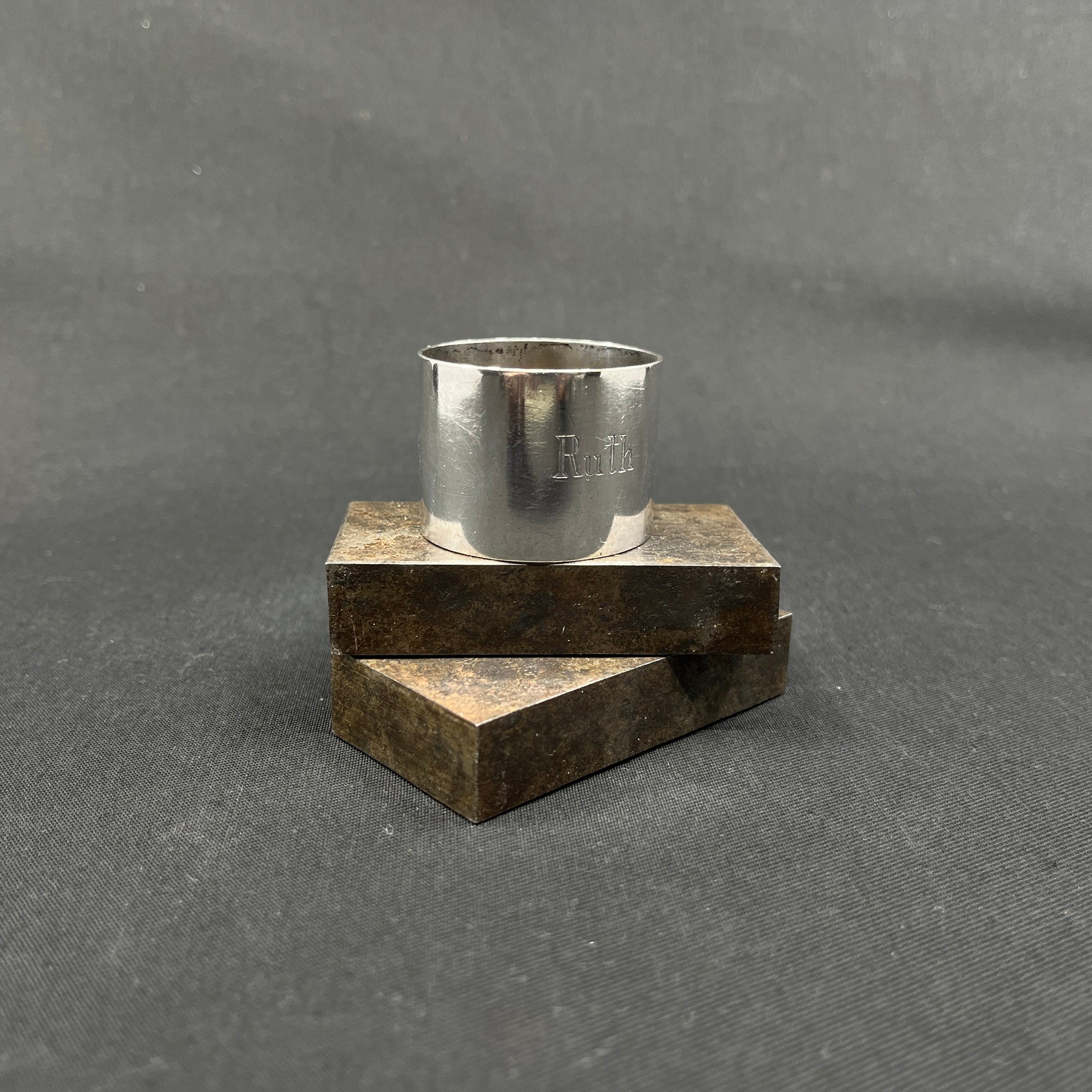 Silver napkin ring - Ruth